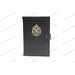 Обложка для ежедневника из кожи с эмблемой ОМОН МВД РБ с карманами для визиток Обложка для ежедневника из кожи с эмблемой ОМОН МВД РБ с карманами для визиток