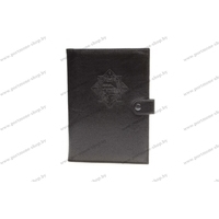 Обложка для ежедневника из искуственной кожи с эмблемой ГАИ МВД РБ с простыми карманами Обложка для ежедневника из искуственной кожи с эмблемой ГАИ МВД РБ с простыми карманами