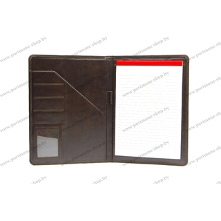 Папка А4 с прорезью под блокнот, карманом и слотами