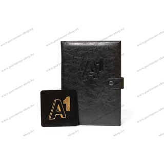 Обложка для ежедневника с эмблемой А1 Обложка для ежедневника с эмблемой А1