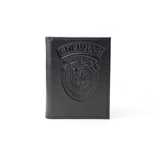 Спецназ Обложка для документов с жетоном и карманом для карточки-пропуска