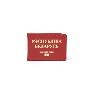 Обложка для id карты красная