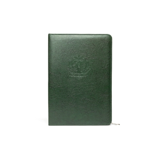 Папка А4 на молнии с объемным карманом и прижимным механизмом для Пограничной службы