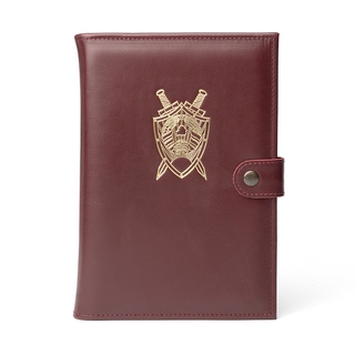 Прокуратура Обложка для ежедневника А5 из натуральной кожи с карманами для календаря и визиток